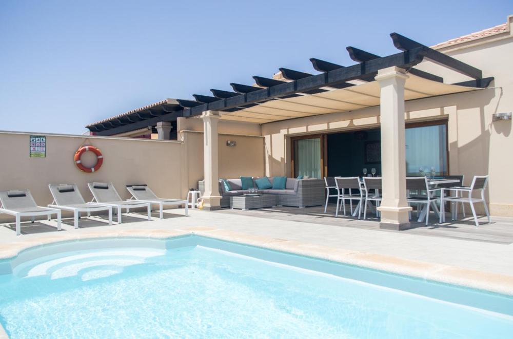 Luxurious Villa With Amazing Sea View And Pool Caleta De Fuste Exteriér fotografie